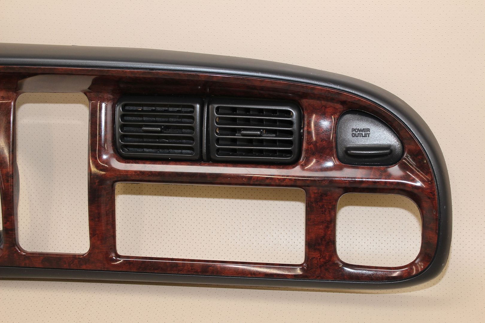 9801 DODGE RAM 1500 2500 WOODGRAIN DASH INSTRUMENT CLUSTER TRIM BEZEL