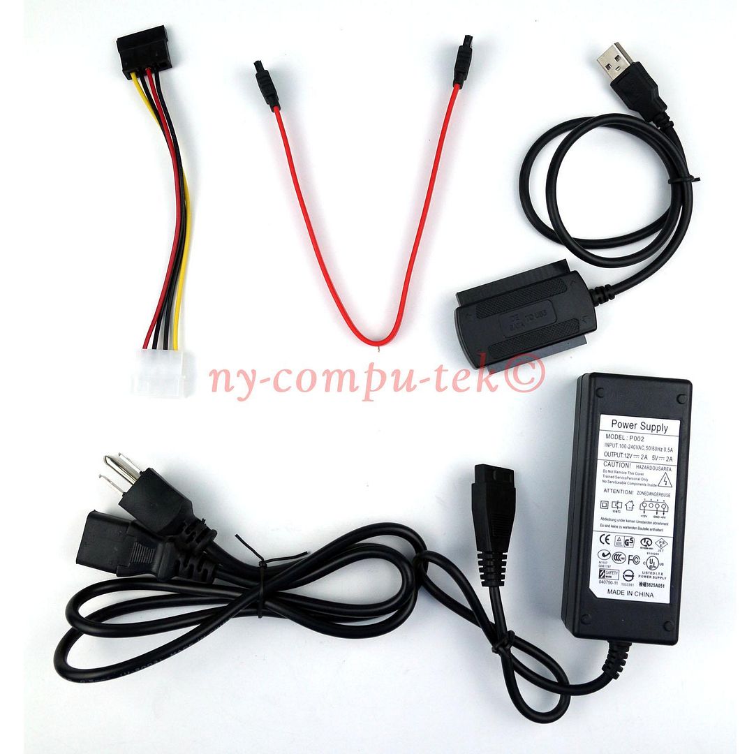 USB to IDE ATA SATA ATAPI Hard Drive Disk HDD 2.5" 3.5" Cable Connector