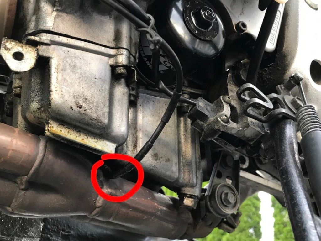 2001 R6, massive oil leak from black hose. PLEASE HELP. Yamaha R6