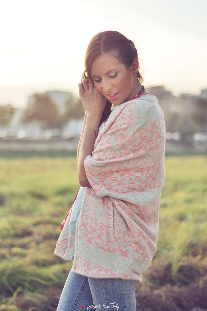 Outfit de kimono étnico, camiseta .'