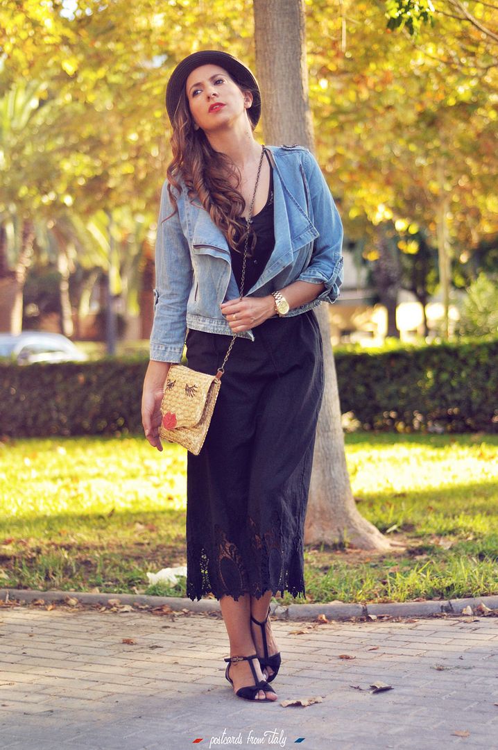 Midi black dress
