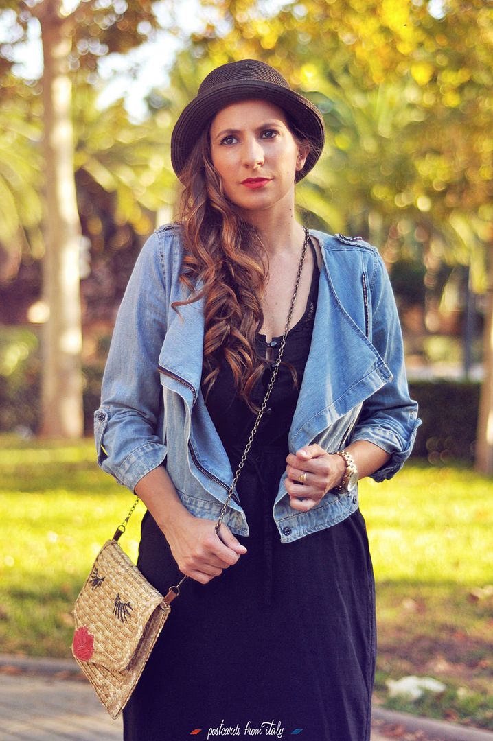 Midi black dress