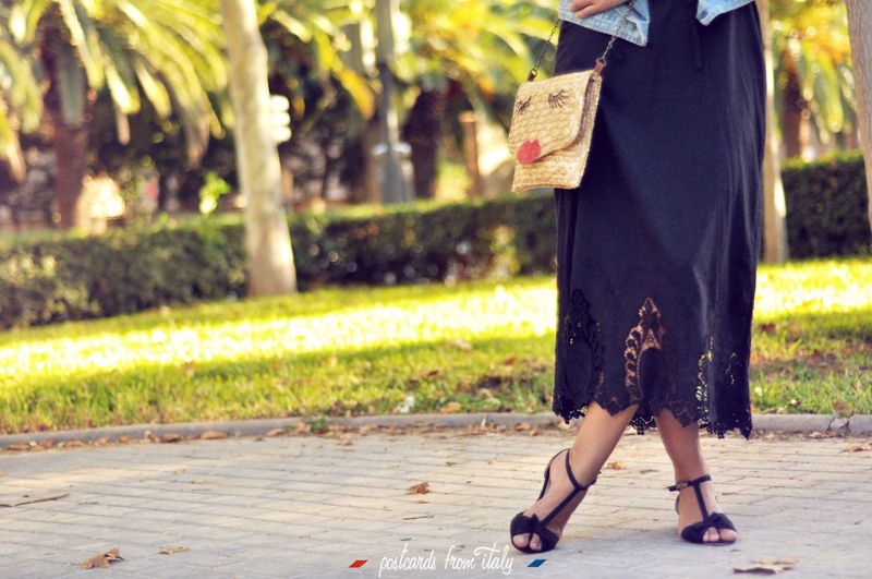 Midi black dress
