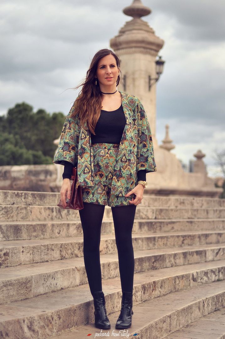 Outfit conjunto de dos piezas de estampado étnico