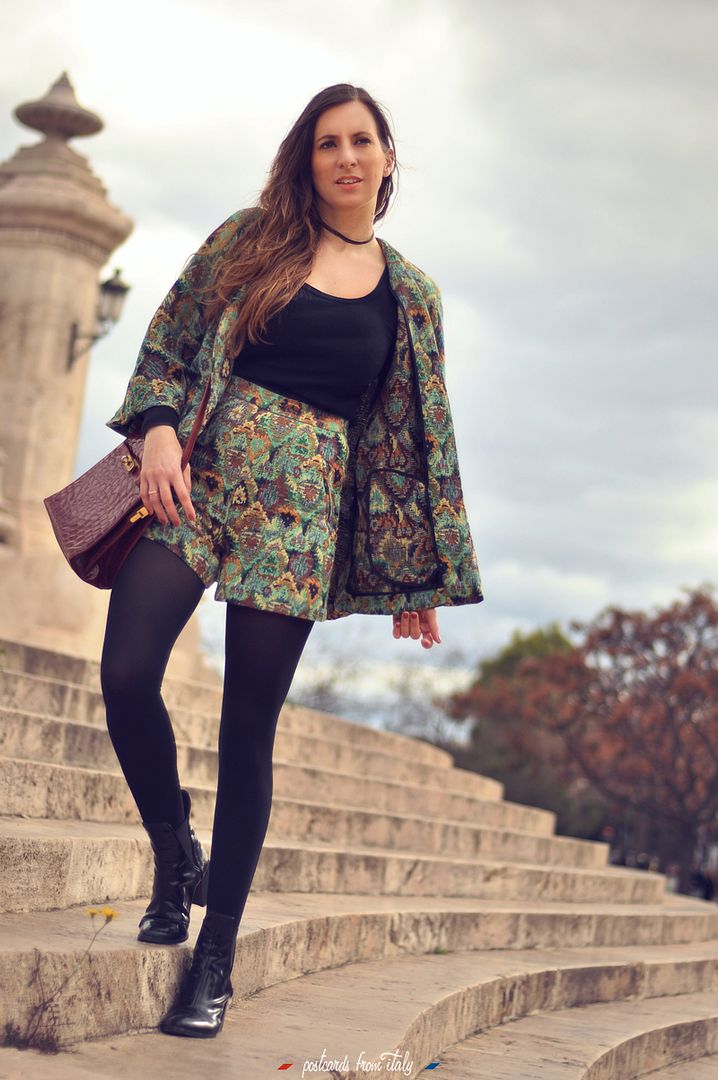 Outfit conjunto de dos piezas de estampado étnico