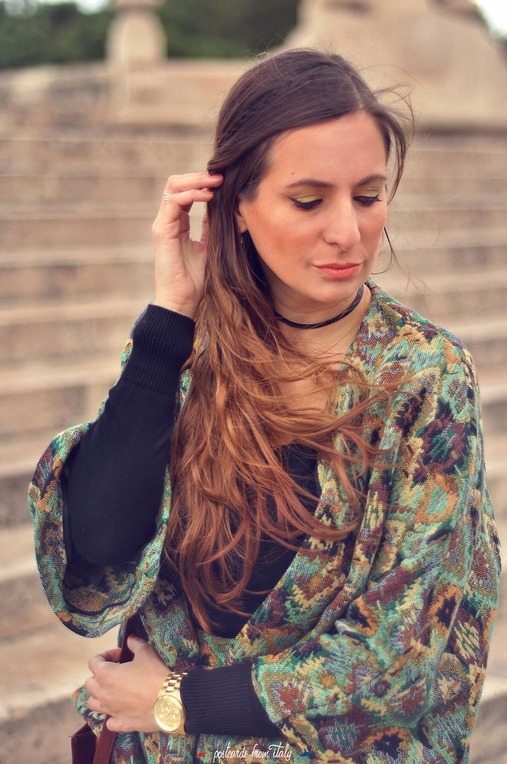 Outfit conjunto de dos piezas de estampado étnico