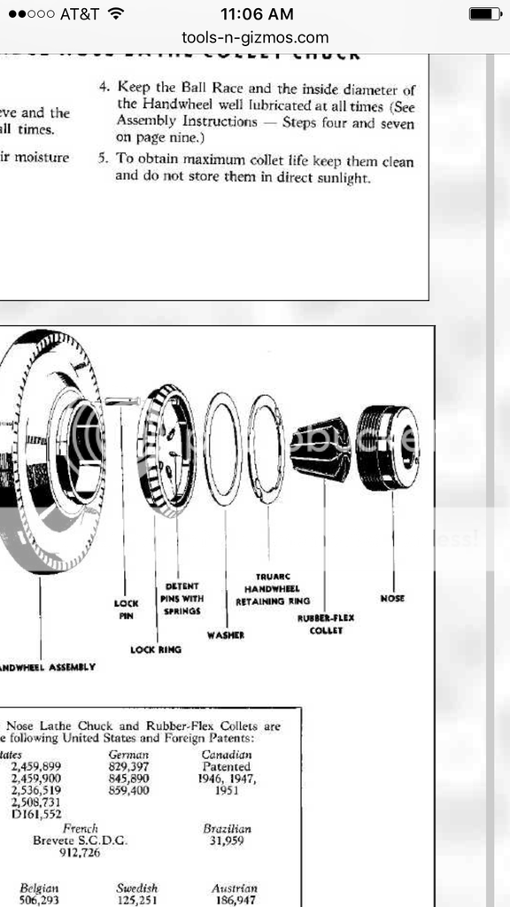 Jacobs spindle nose help!